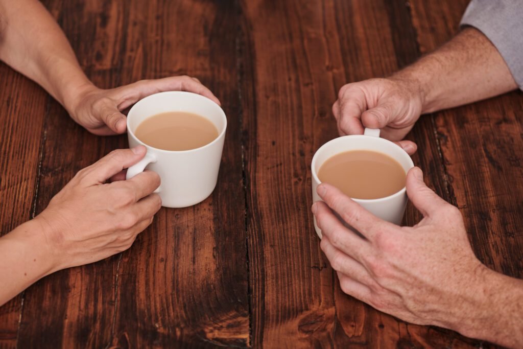 What Is Vigiling? The In-Between Time After Death 1 what is vigiling Funeral director Matt Morgan supporting a family in Sydney during a planning conversation.